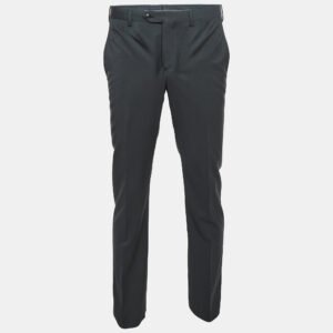Giorgio Armani Black Wool Tailored Pants S