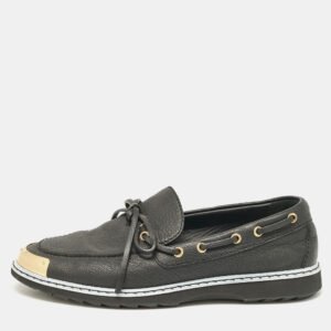 Giuseppe Zanotti Black Leather Bow Slip On Sneakers Size 42