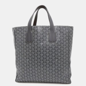 Goyard Sack Voltaire Gray PVC Coated Canvas Tote Bag