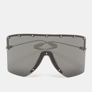 Gucci Black GG1244S Studded Shield Sunglasses