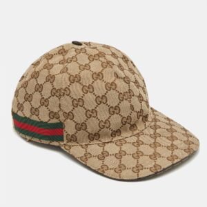 Gucci Beige GG Canvas Baseball Cap S