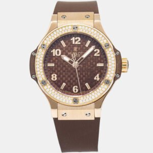 Hublot Big Bang 361.PC.3380.RC.1104 Quartz Cappuccino 18k Rose Men's Wristwatch 38mm