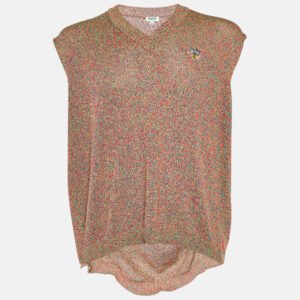Kenzo Multicolor Knit Sleeveless Sweater M