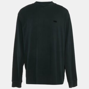 Kith Black Logo Print Cotton Crew Neck Sweatshirt XXL