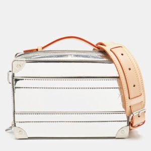 Louis Vuitton Monogram Mirror Leather Handle Soft Trunk Bag