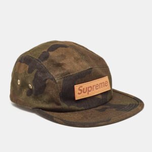 Louis Vuitton x Supreme Green Camouflage Cotton Cap Size 56