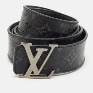 Louis Vuitton Monogram Eclipse Canvas LV Initiales Belt 120 CM