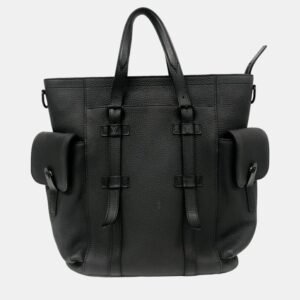 Louis Vuitton Taurillon Black Listopher Tote Bag