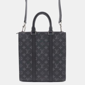 Louis Vuitton Noir Monogram Eclipse Sac Plat Bag