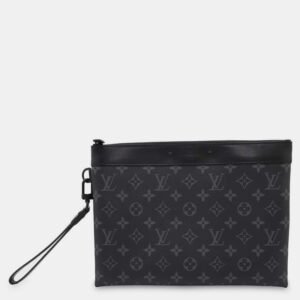 Louis Vuitton Noir Monogram Eclipse Pochette To Go Bag