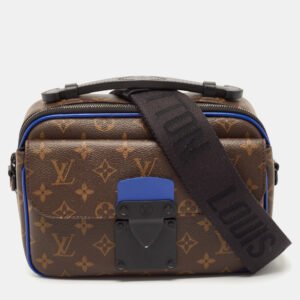 Louis Vuitton Monogram Macassar Canvas S Lock Messenger Bag