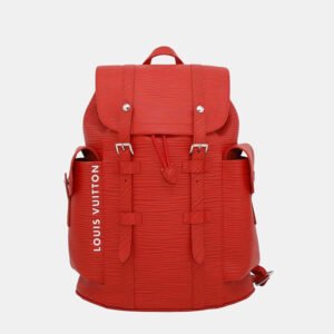 Louis Vuitton Red Leather Christopher Epi Xl MM Backpack