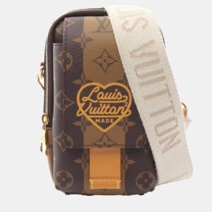 Louis Vuitton&Atilde; Nigo Double Phone Shoulder Bag Monogram Stripe