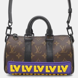 Louis Vuitton Noir/Brown Monogram LV Keepall XS Shoulder Bag