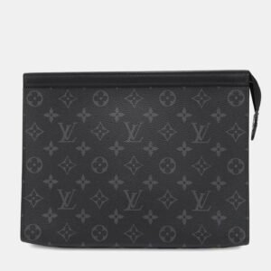 Louis Vuitton Pochette Voyage Noir Monogram Eclipse Size Mm