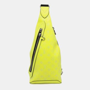 Louis Vuitton Jaune Monogram Taiga Leather Duo Sling Bag