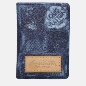 Louis Vuitton Blue Leather Pocket Organizer