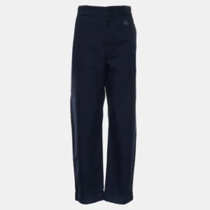 Louis Vuitton Blue Cotton Long Pants FR Waist Men 44