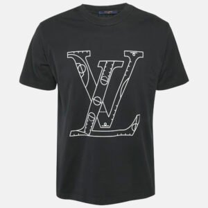 Louis Vuitton x NBA Black Print Cotton T-Shirt M