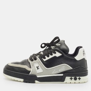 louis vuitton multicolor leather and suede star trail lace up sneakers size 40