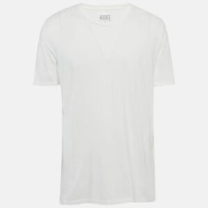 Maison Martin Margiela Off-White Cotton Knit T-Shirt XL