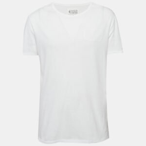 Maison Martin Margiela White Jersey Crewneck T-Shirt XL