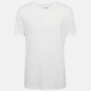Maison Martin Margiela White Jersey Crewneck T-Shirt XL
