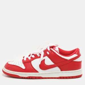 Nike University Red/White Leather SP St. John's Dunk Low Sneakers Size 42