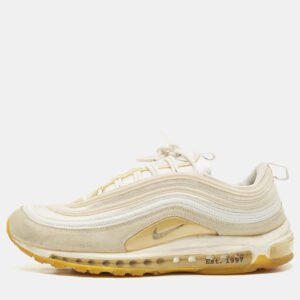 Nike White Mesh and Suede Air Max 97 M. Frank Rudy Sneakers Size 46