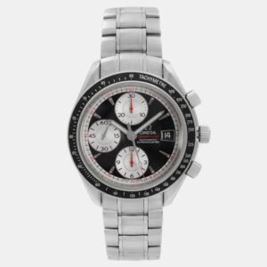 Omega Black Stainless Steel Speedmaster 3210.51.00 Automatic Men's Wristwatch 40 mm