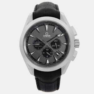 Omega Grey Stainless Steel Seamaster Aqua Terra 231.13.44.50.06.001 Automatic Men's Wristwatch 44 mm