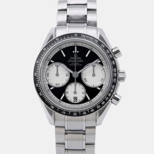 Omega Black Stainless Steel Speedmaster 326.30.40.50.01.002Automatic Men's Wristwatch 40mm