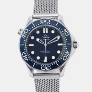 Omega Blue Stainless Steel Seamaster 300M 210.30.42.20.03.002 Automatic Men's Wristwatch 42mm