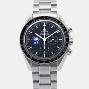 Omega Black Stainless Steel Speedmaster Professional 3578.51.00 Manual Winding Men's Wristwatch 42mm