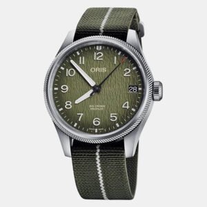 Oris Green Stainless Steel ProPilot Okavango Air Rescue 01 751 7761 4187 Automatic Men's Wristwatch 41 mm