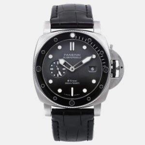 Panerai Black Stainless Steel Submersible PAM01288 Automatic Men's Wristwatch 44mm