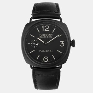 Panerai Black Ceramic Radiomir Black Seal PAM00292  Manual Winding Men's Wristwatch 45mm