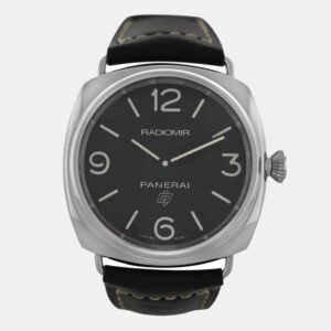 Panerai Black Stainless Steel Radiomir PAM00753 Automatic Men's Wristwatch 45 mm