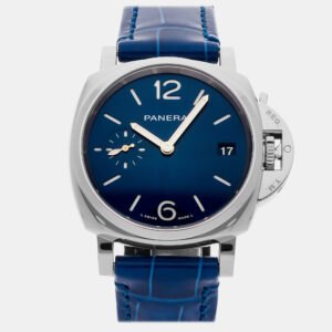 Panerai Luminor Due PAM1273 Automatic Stainless Steel Blue Dial Men's Wristwatch 38mm