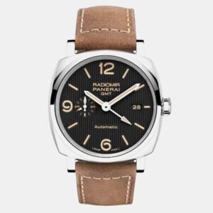 Panerai Black Stainless Steel Radiomir PAM00657 Automatic Men's Wristwatch 45 mm