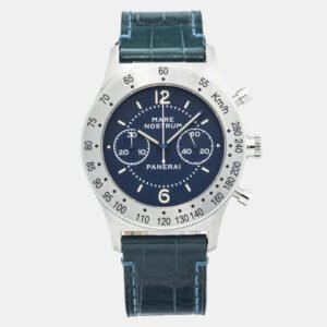 Panerai Mare Nostrum PAM00716 Blue Dial Stainless Steel  Manual Winding Men's Wristwatch 42 mm
