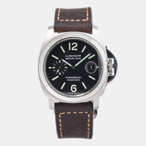 Panerai Luminor Marina PAM00104 Black Dial Stainless Steel  Automatic Men's Wristwatch 44 mm