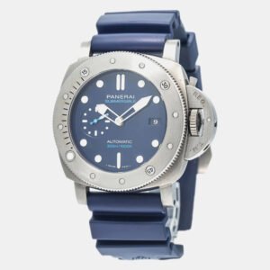 Panerai Blue Titanium Submersible PAM00692 Automatic Men's Wristwatch 47mm