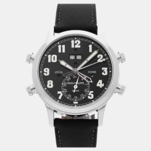 Patek Philippe Grand Complication Alarm Travel Time 5520P-001 Automatic Platinum Black Dial Men's Wristwatch 42.2mm