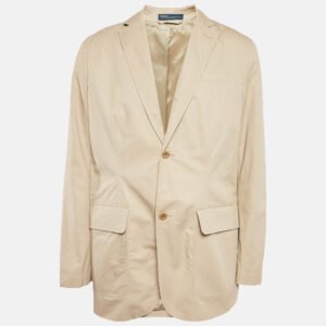 Polo Ralph Lauren Beige Cotton Single Breasted Blazer M