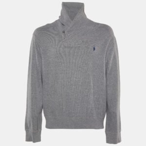 Polo Ralph Lauren Grey Cotton Knit Sweater XL