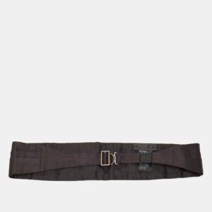Prada Black Satin Satin Tuxedo Cummerbund