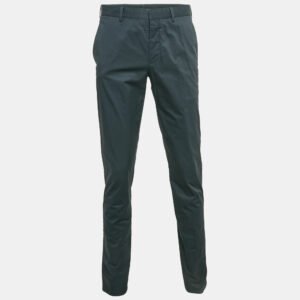 Prada Navy Blue Cotton Tailored Trouser M
