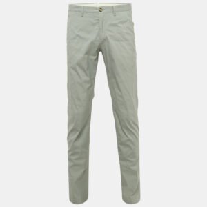 Prada Grey Cotton Formal Trousers M Waist 32"