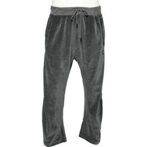 Roberto Cavalli Gym Grey Velvet Track Pants 3XL